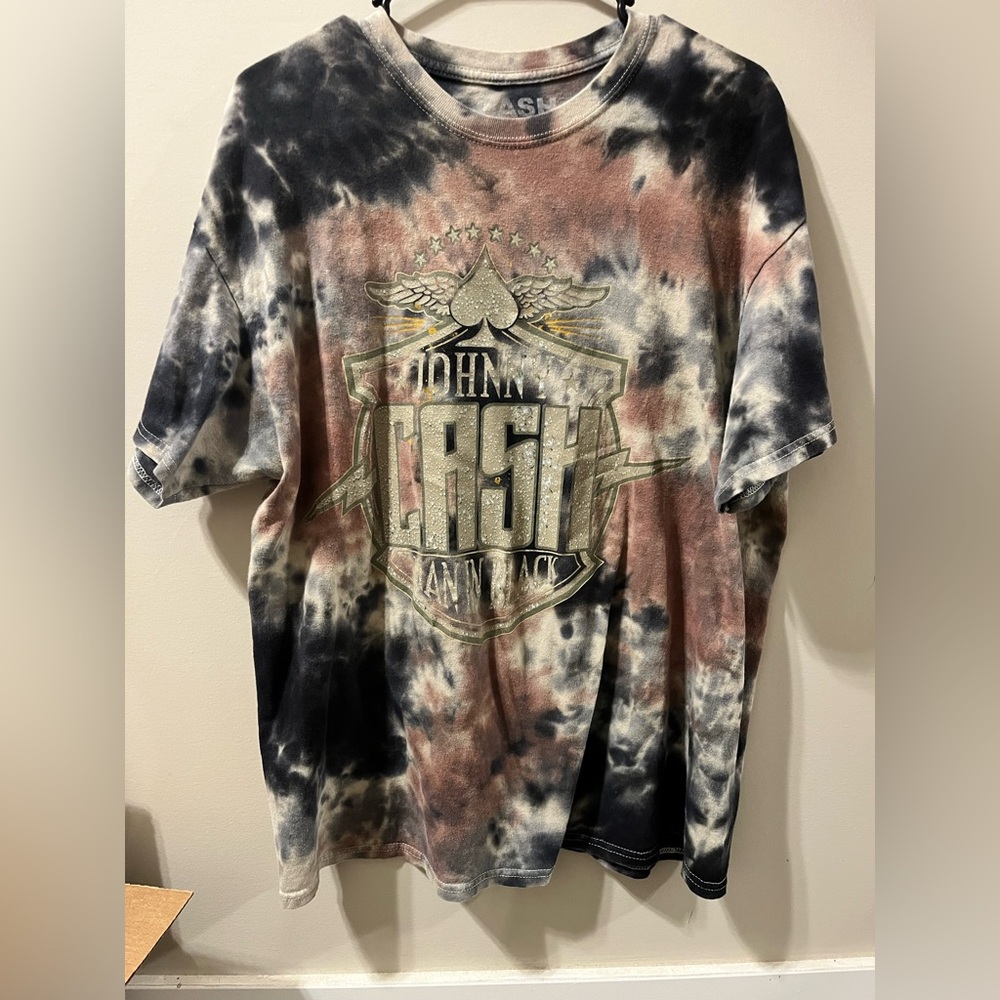Johnny Cash Tie-Dye Short Sleeve Tee